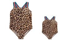 Children leopard print digital printing parent-child one-piece triangle foreign trade bikini