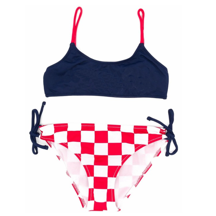 Big children middle school students women's women's national flag uniforms custom swimsuit suits custom large size girls' swimsuits
