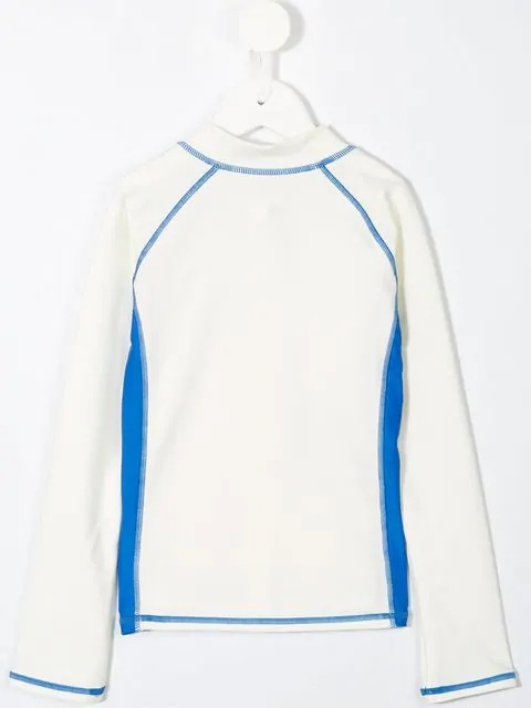 Children, boys, girls, gender-neutral swimsuits, children's long-sleeved sun-protective beachwear, surfing suits, swimsuits details Picture