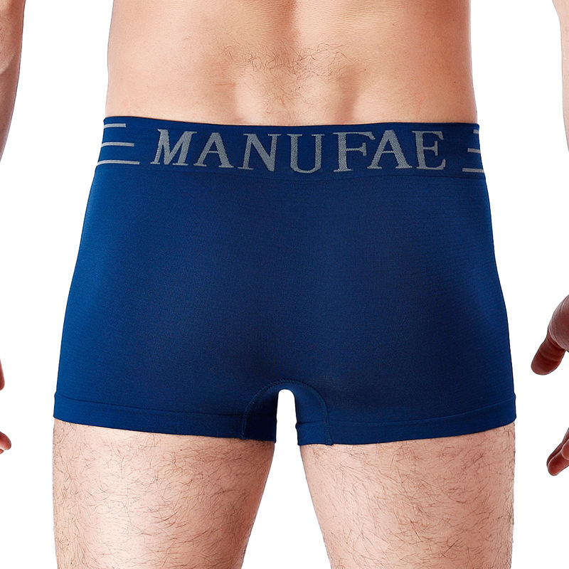 Men's boxer briefs, Japanese-style youth and student boxer shorts, solid color underpants, large size loose and comfortable bottom pants details Picture