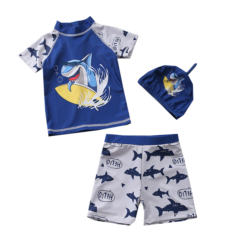 Children's swimsuit Boy baby split swimsuit Shark suit Amazon boy baby boy swimsuit