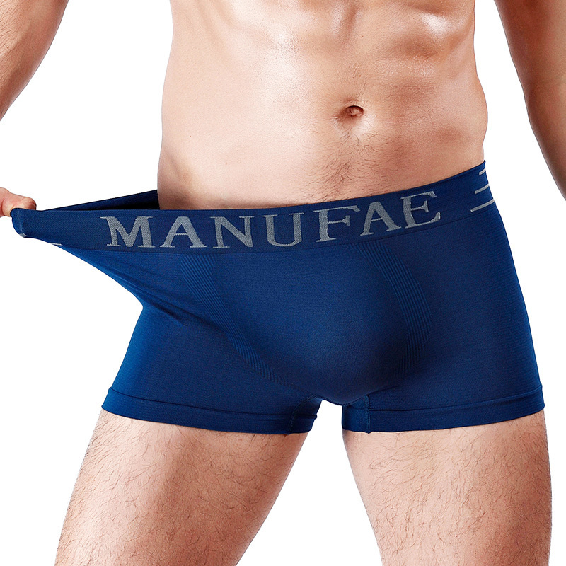 Men's boxer briefs, Japanese-style youth and student boxer shorts, solid color underpants, large size loose and comfortable bottom pants Item Picture