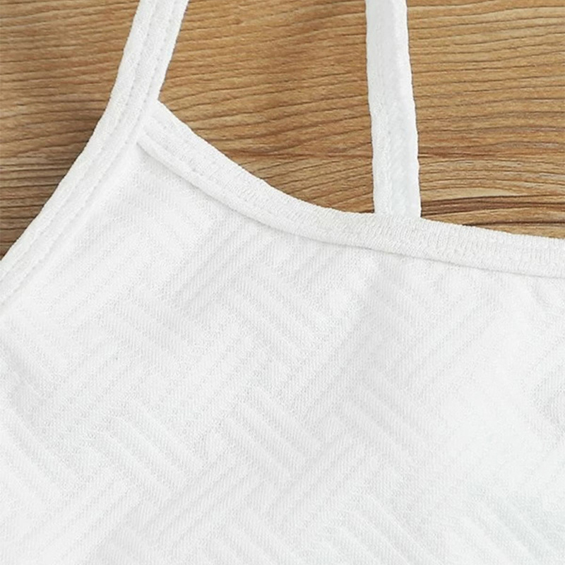 New white children's swimsuit for girls, sexy bikini two-piece swimming suit for girls from Zhongda University of International Trade details Picture