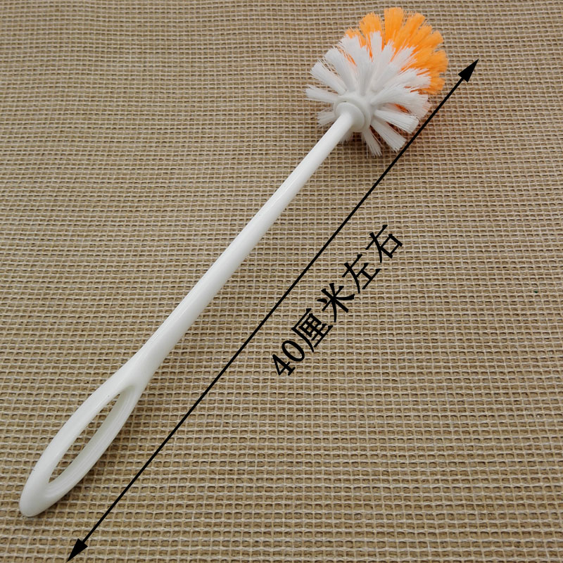 D2243 plastic-handled round ball toilet brush cleaning brush, toilet brush cleaning brush, 2-yuan store supply in Yiwu details Picture