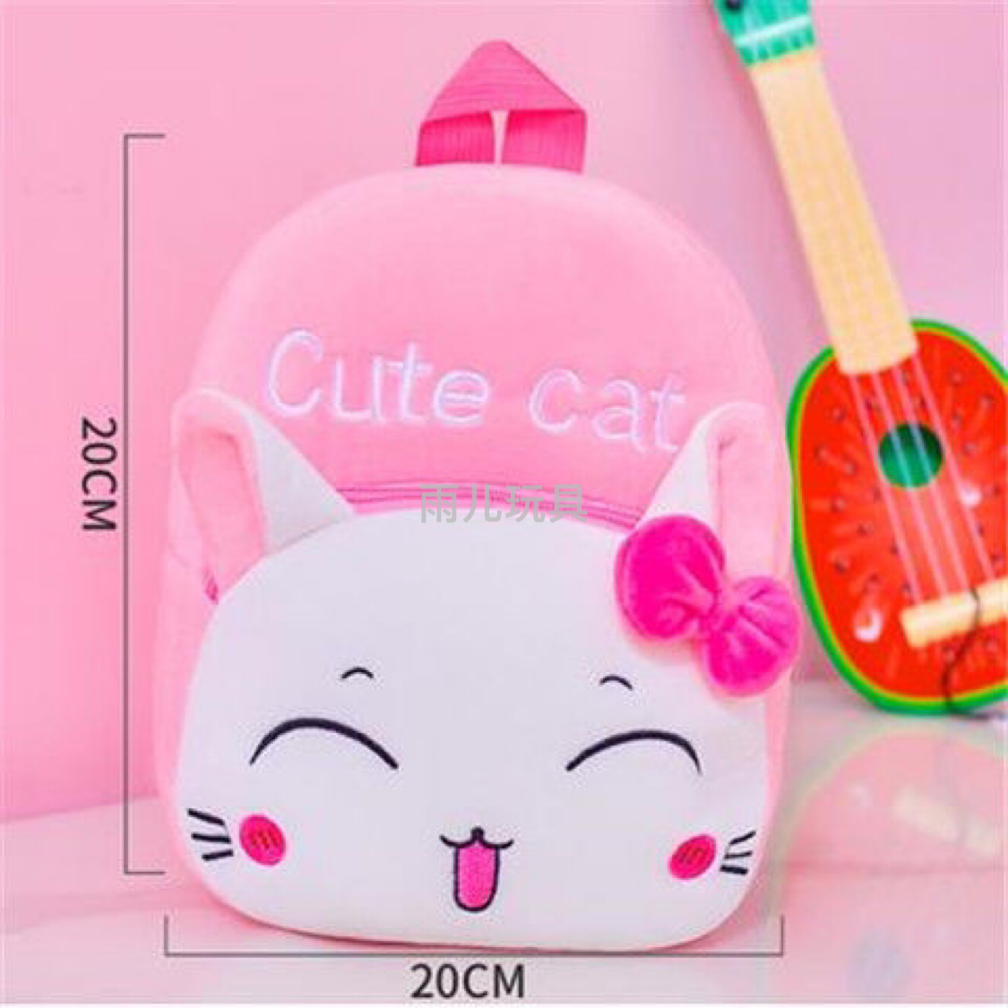 Plush toy schoolbag, rabbit bag, children's backpack, schoolbag, backpack, cartoon plush bag details Picture