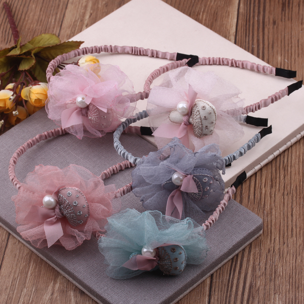 Princesa de corea adornos de pelo para niños adornos de pelo de oso adornos de pelo antideslizante temperamento hoop de cabeza bebé tarjeta de pelo importada tocado para niñas details Picture