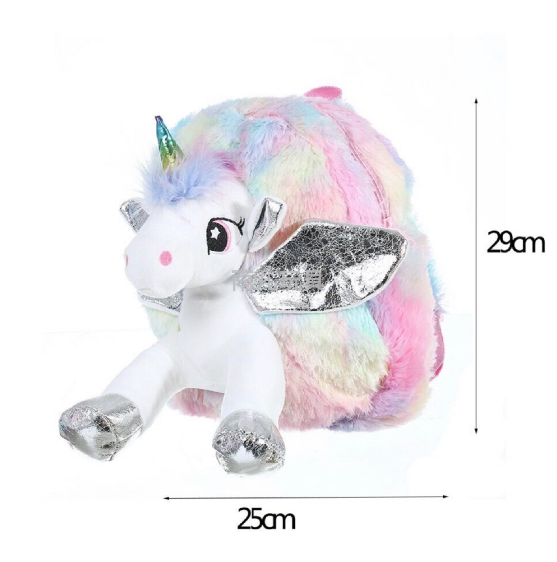 Plush toy bags, doll bags, unicycle schoolbags, plush unicycle backpacks, children's schoolbags, cartoon bags Specification image