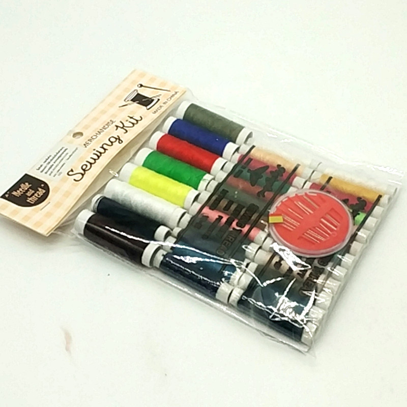 Sunshine Department Store bagged multi-color small roll household 402 sewing machine thread, hand sewing thread, needle and thread set accessories Item Picture