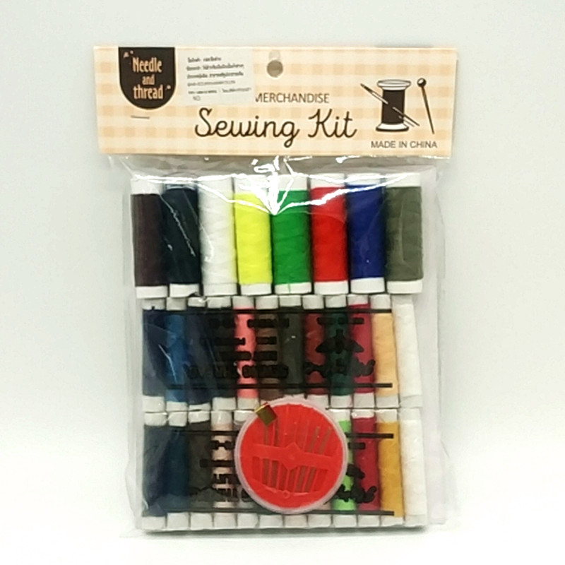 Sunshine Department Store bagged multi-color small roll household 402 sewing machine thread, hand sewing thread, needle and thread set accessories Specification image