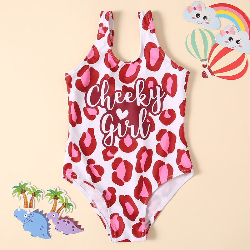 European and American girls one-piece swimsuit foreign trade swimsuit bikini leopard print one-piece sexy swimsuit