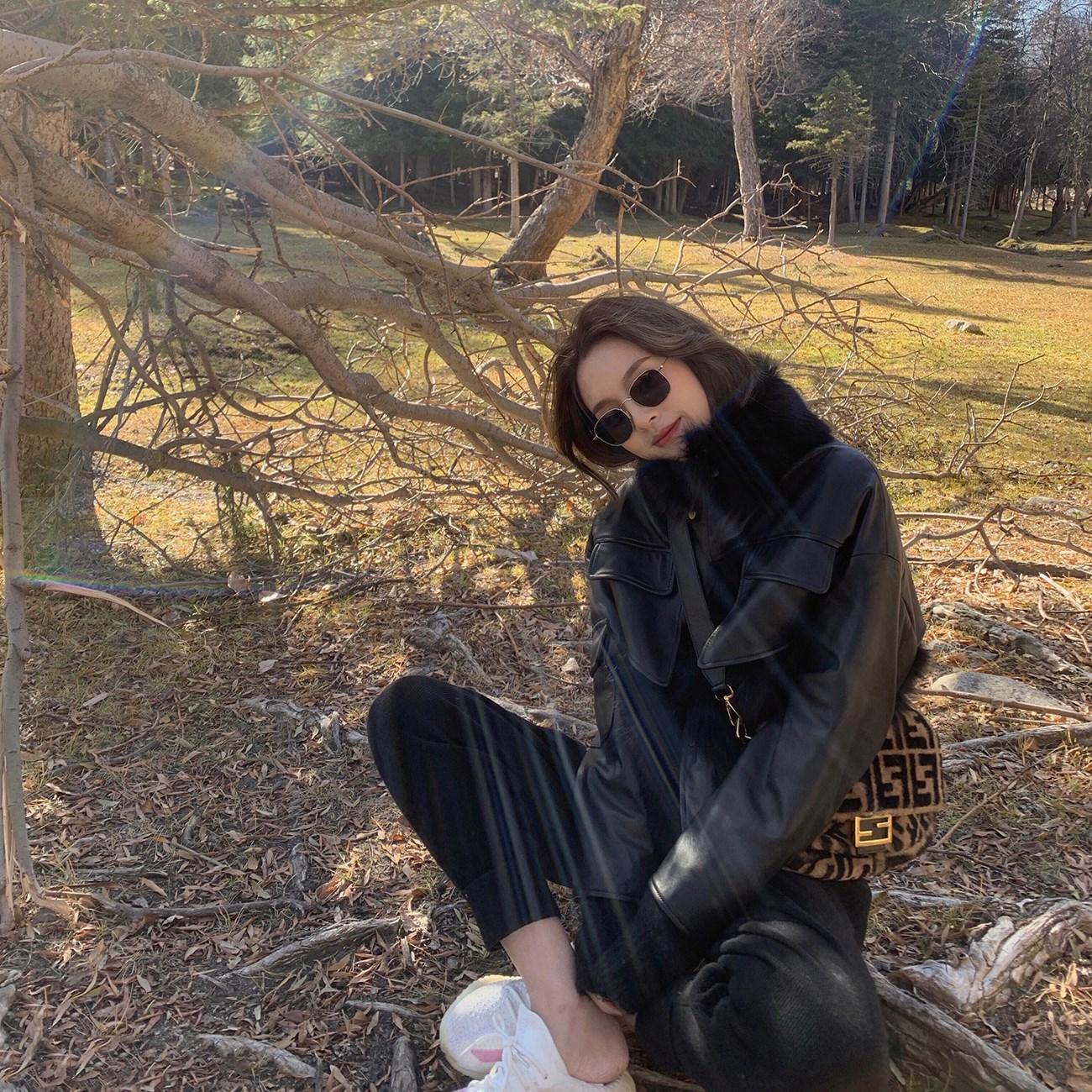 ASM ANNA Little Wild Horse ~ Fashionable Short fox-like fur coat 2020 New style for young fur women Specification image