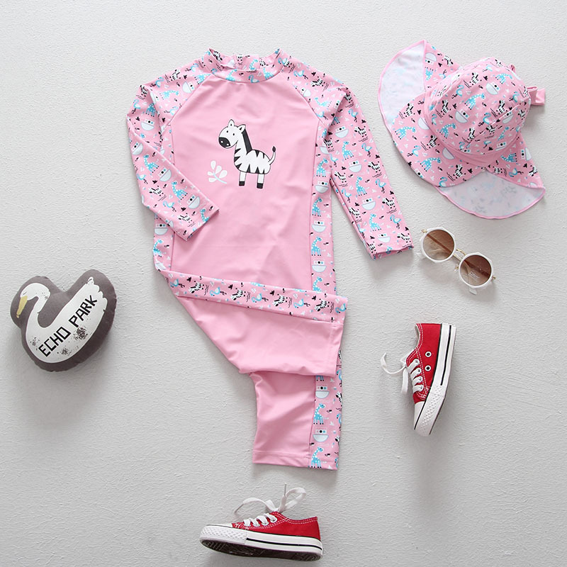 Instagram hot swimsuit for kids, baby girl, baby one-piece sun protection swimsuit suit for surfing