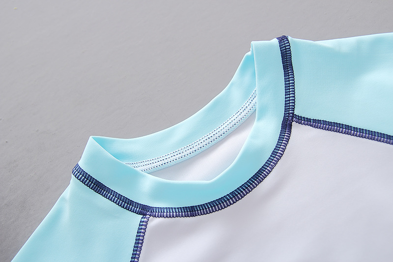 A three-piece set of Korean girl's Korean-style two-piece flat-angle quick-drying sports suit, sun protection and swimming swimsuit Specification image