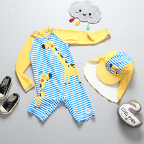 Children's swimsuit boy baby child swimsuit baby baby warm dry surf suit suit