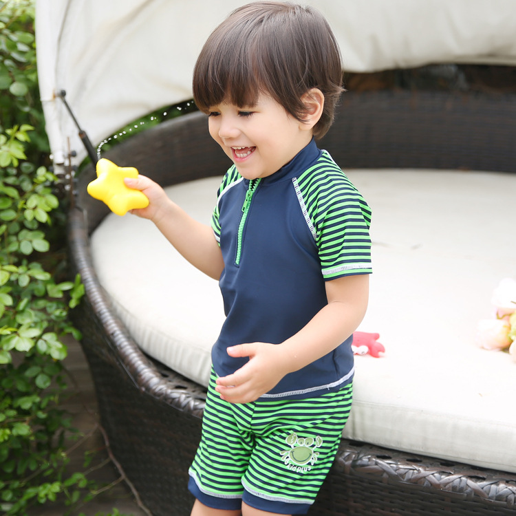 Explosive children split sunscreen swimsuit baby uv protection boy baby surf suit swim suit pants set