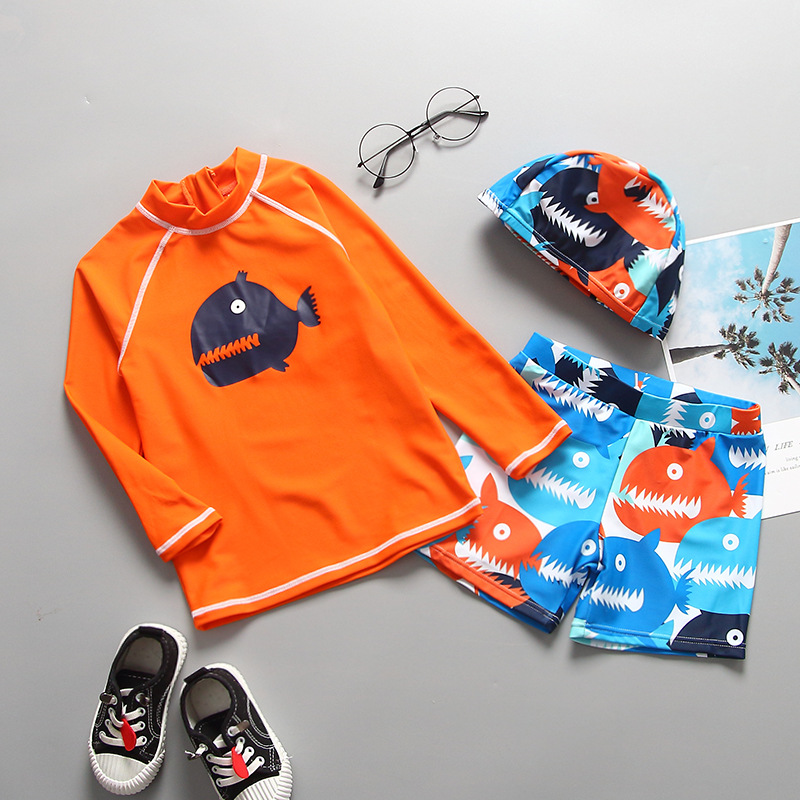 Han Fan swimsuit for children boy shark split swimsuit set for children swimsuit for children