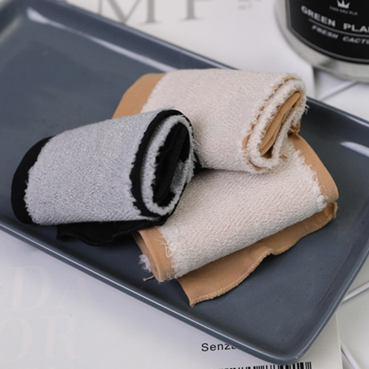 Spring and Autumn loose cotton soled anti-slip velvet men's and women's medium-thick anti-hook short stockings Specification image