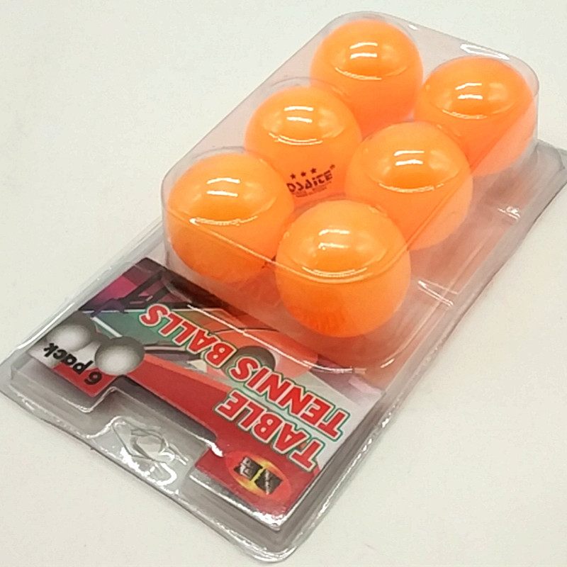 Sunshine Department Store's double-bubble 6pcs training table tennis bag yellow ball machine lottery table tennis printed balls Item Picture