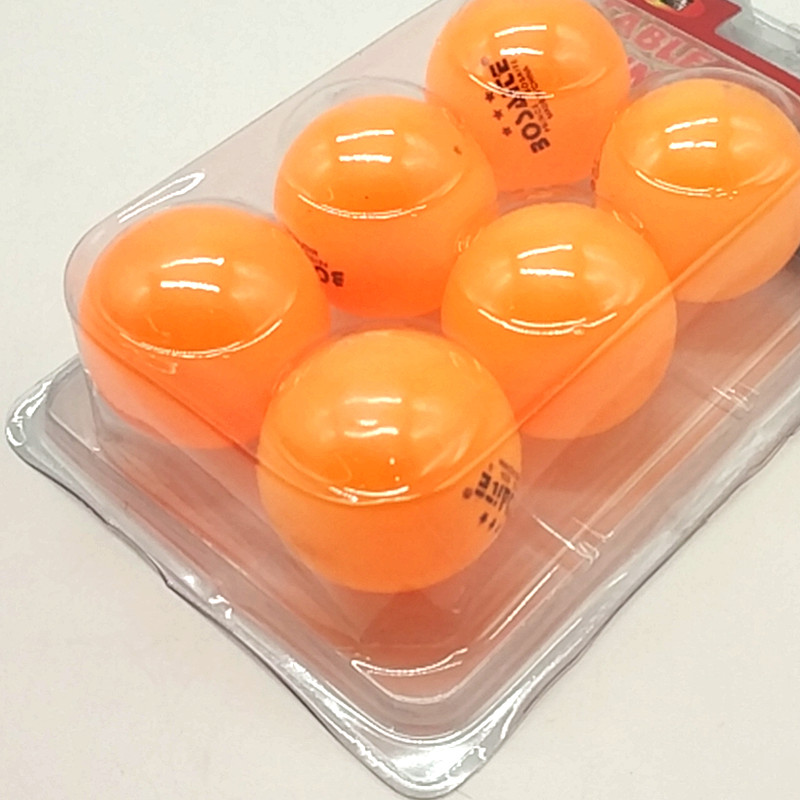 Sunshine Department Store's double-bubble 6pcs training table tennis bag yellow ball machine lottery table tennis printed balls Specification image