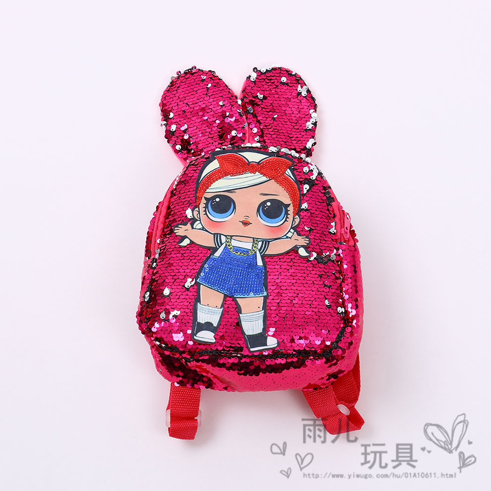 A fashionable backpack for girls, a cute sequined spring outing bag for princesses, and a fashionable backpack for children when going out for leisure travel Application Scenario