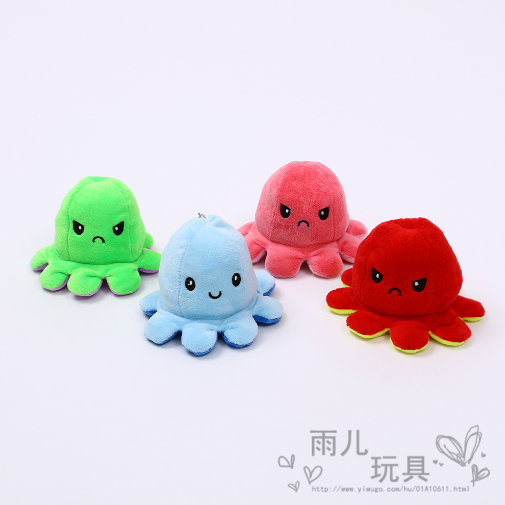 Selected toy pendants, popular flipping little octopus plush toys, Douyin's same style eight-claw plush dolls details Picture
