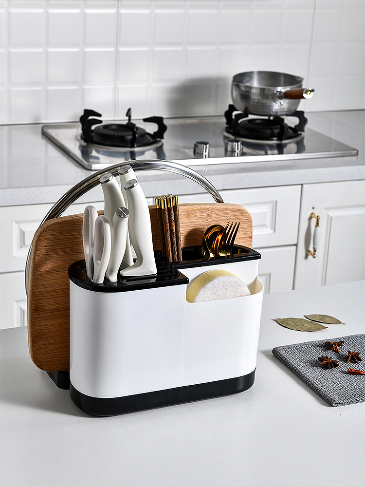 Korean multi-functional plastic chopsticks basket for drain chopsticks holder for the kitchen pan lid knife stand utensil holder