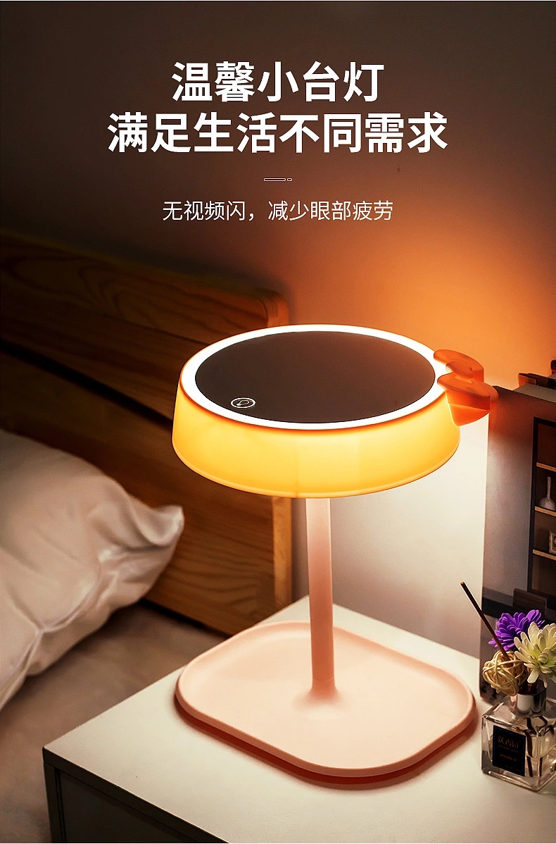 New high-appearance-level color rendering makeup mirror with LED light fill light beauty mirror folding student portable dressing mirror round full figure