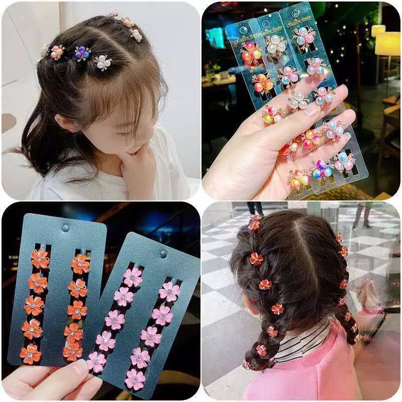 2022 New Pearl hair clips, Bean buckle hair clips, Korean children's hair clips, girls, babies, princess hair accessories, girls full figure