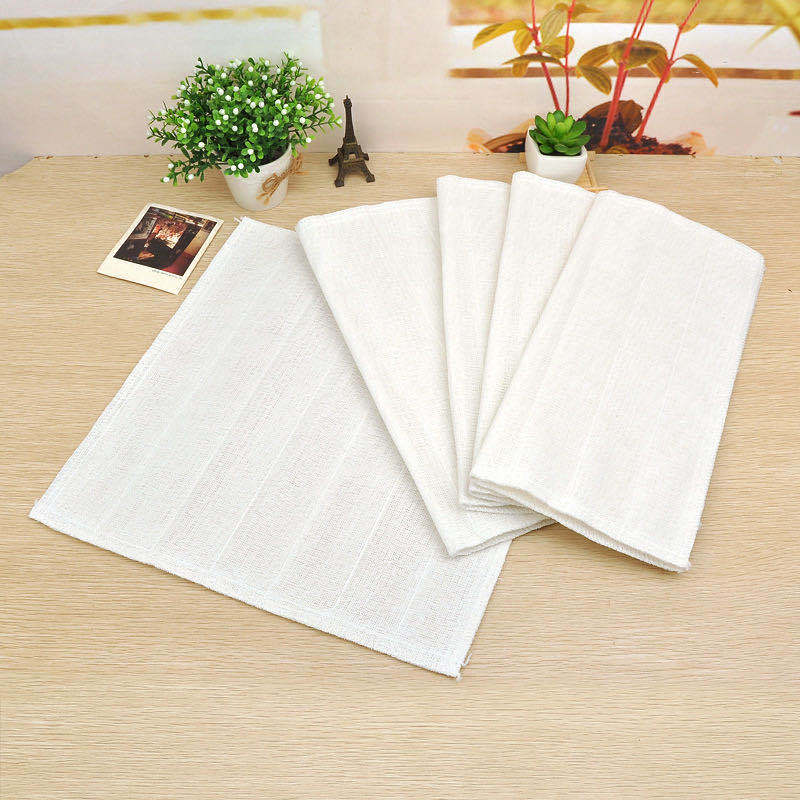 12-layer extra-dense thickened non-stick oil cleaning cloth, wood fiber non-shedding scouring pad, kitchen and household dishcloths wholesale