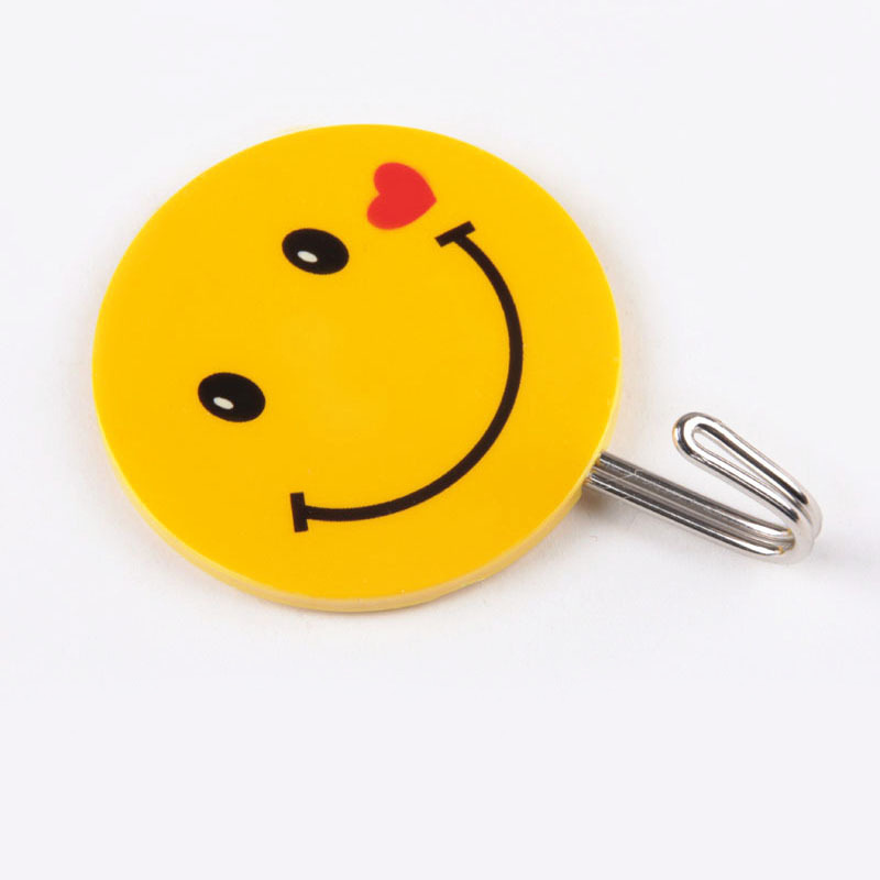 墙壁挂钩 创意粘钩 塑料挂衣钩 笑脸粘钩 挂钩详情图3