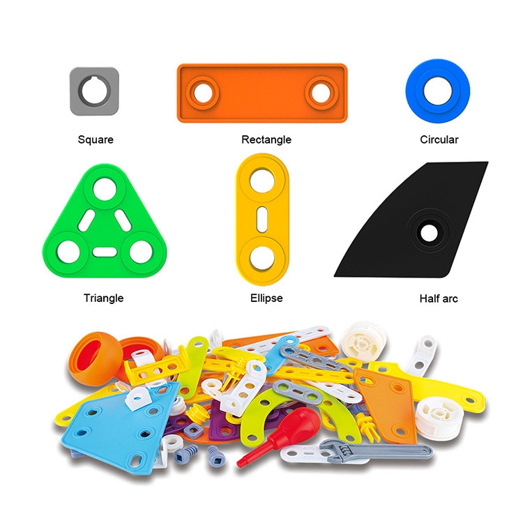 Cross-border early education children's building block toys creative assembly plastic nut desktop DIY assembly model pf Application Scenario