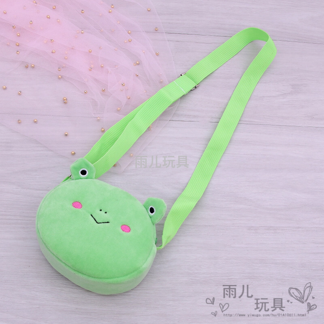 Plush toy bag, children's cartoon 14cm 3D cartoon embroidered shoulder bag, cartoon toy children's bag, single-shoulder bag Item Picture