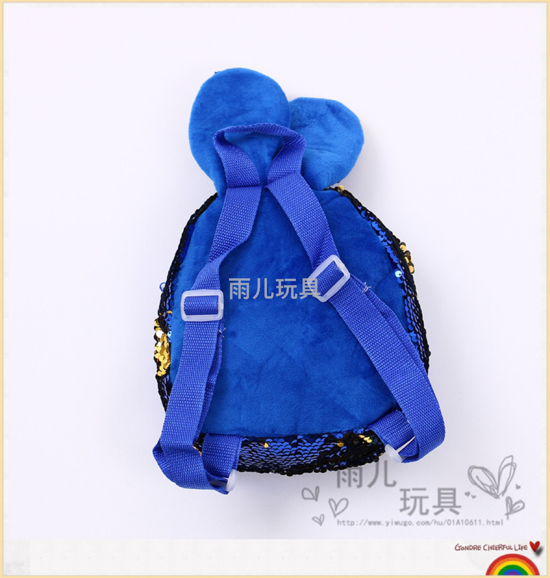 Plush toy schoolbag, backpack, children's backpack, sequined schoolbag, LOL backpack Specification image
