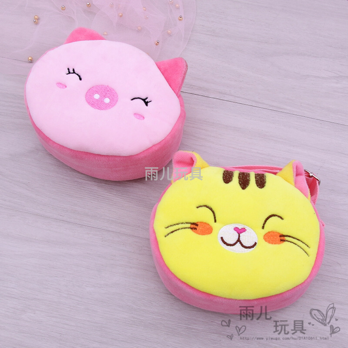 Plush toy bag, children's cartoon 14cm 3D cartoon embroidered shoulder bag, cartoon toy children's bag, single-shoulder bag Application Scenario