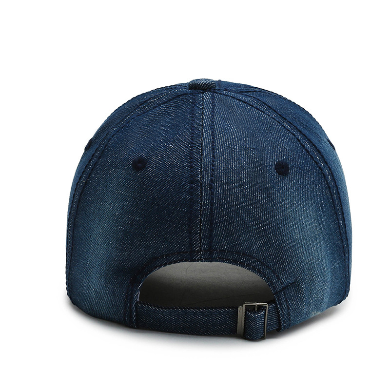 Seasonal simple washed hats, denim baseball caps, sun hats, trendy lettered baseball caps, spring and autumn sun hats Specification image