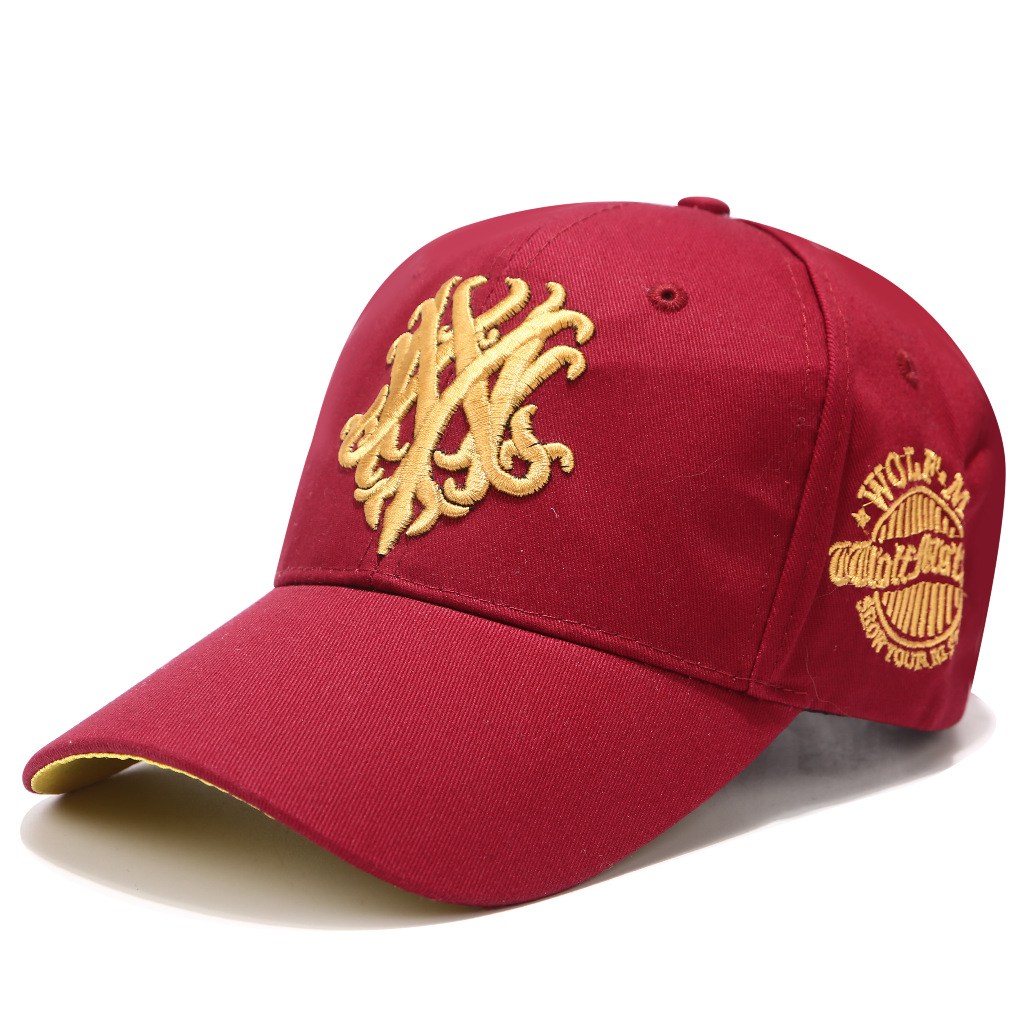 Men's summer outdoor sports sun protection baseball caps, women's adult curved brim caps, Korean couple caps, Wolf baseball caps details Picture