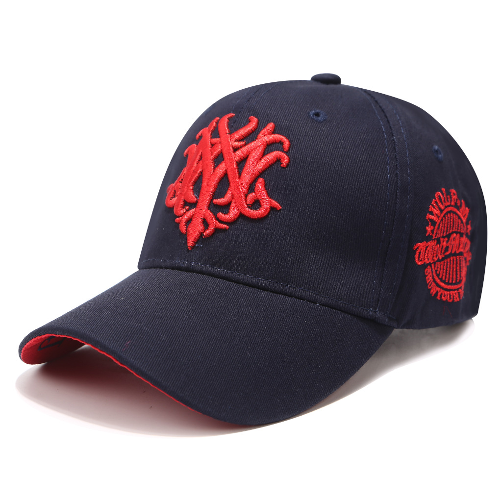 Men's summer outdoor sports sun protection baseball caps, women's adult curved brim caps, Korean couple caps, Wolf baseball caps Item Picture