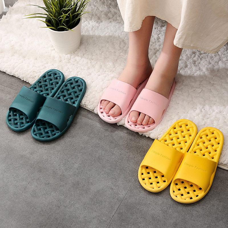 In 2021, new bathroom slippers for women, summer home couples, indoor household, leak-proof, anti-slip, quick-drying and cooling slippers for men details Picture