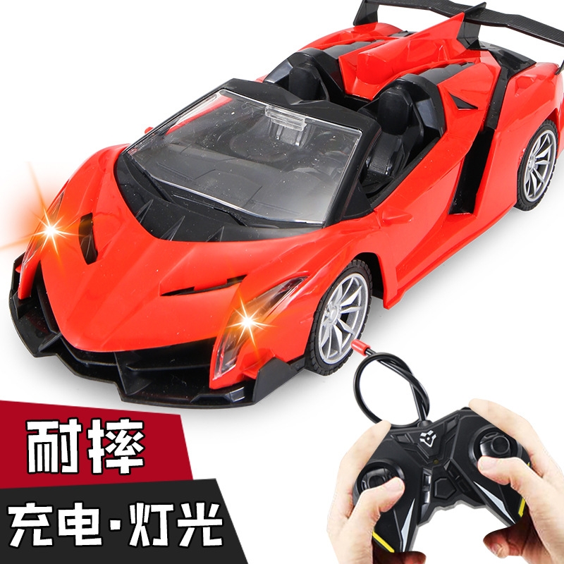 Electric remote control car racing, four-wheel drive small car, charging wireless high-speed sports car, mini children's toy car, boy details Picture