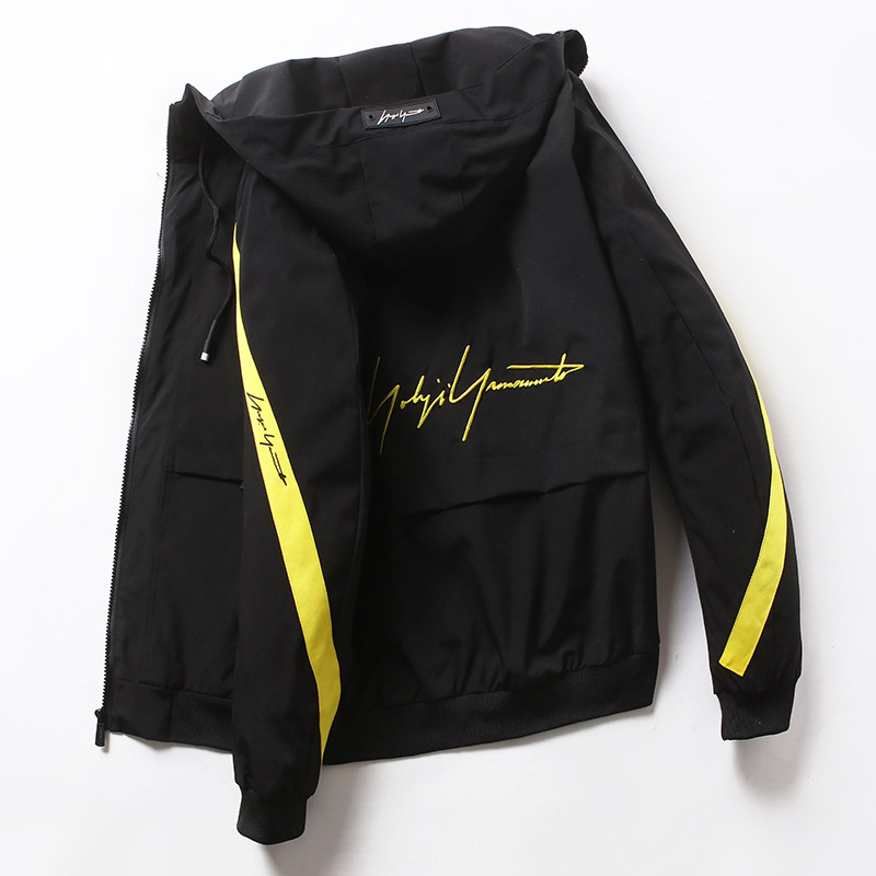 20 New Spring and Autumn hooded casual plus-size men's jacket for young students Item Picture