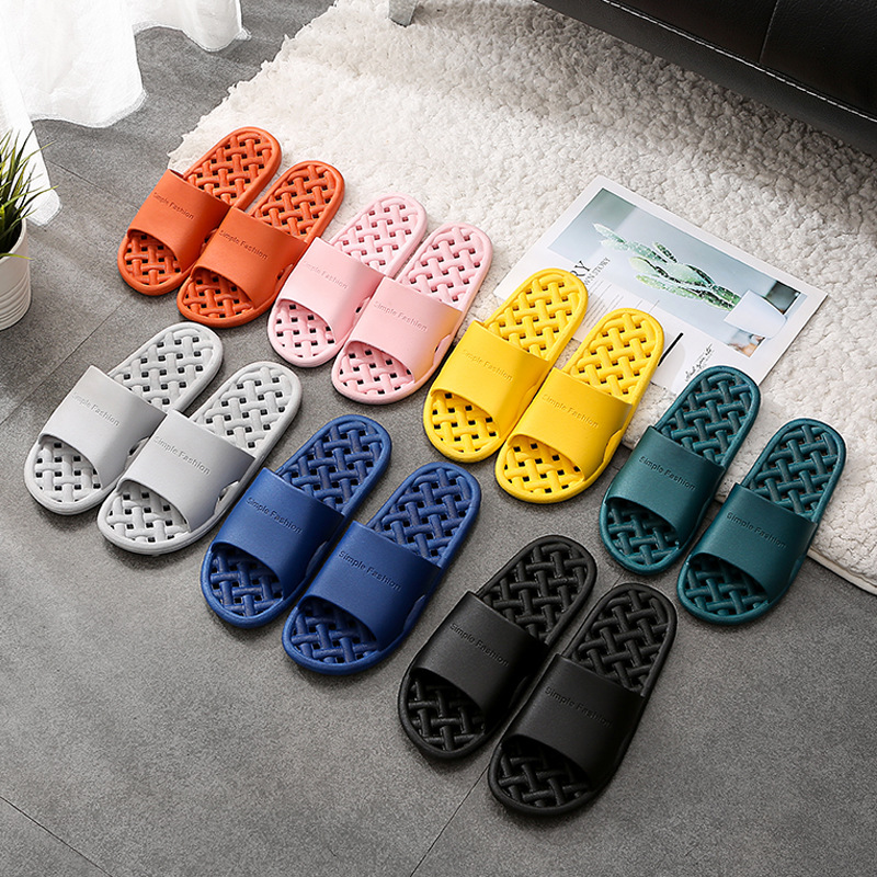 In 2021, new bathroom slippers for women, summer home couples, indoor household, leak-proof, anti-slip, quick-drying and cooling slippers for men Specification image