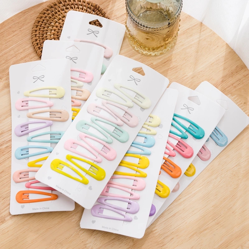 Candy-colored hair clips, fresh and oil-dripping bb clips, cute and girlish side hair clips, hair accessories for girls Application Scenario