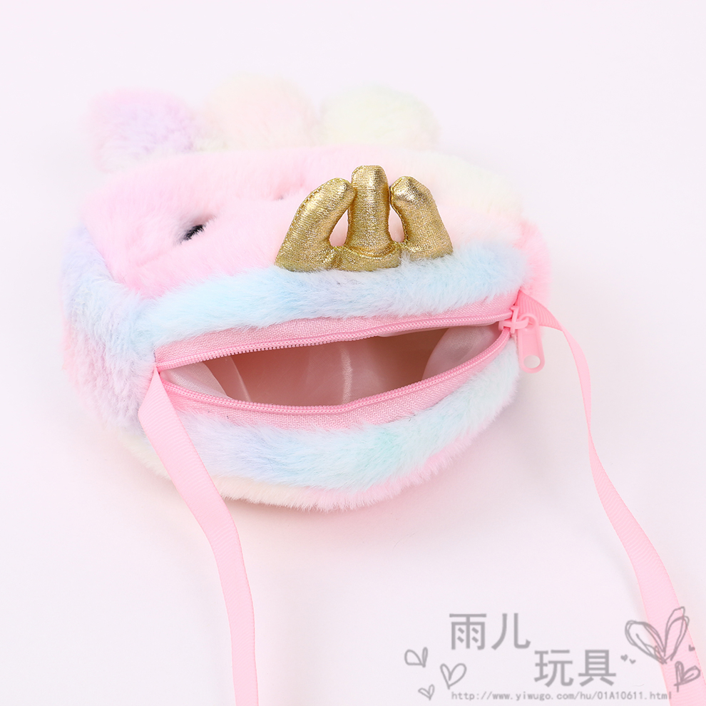 Children's cartoon octopus plush single-shoulder crossbody bag, cute little bag, girls' cute style, fashionable and stylish storage bag Item Picture