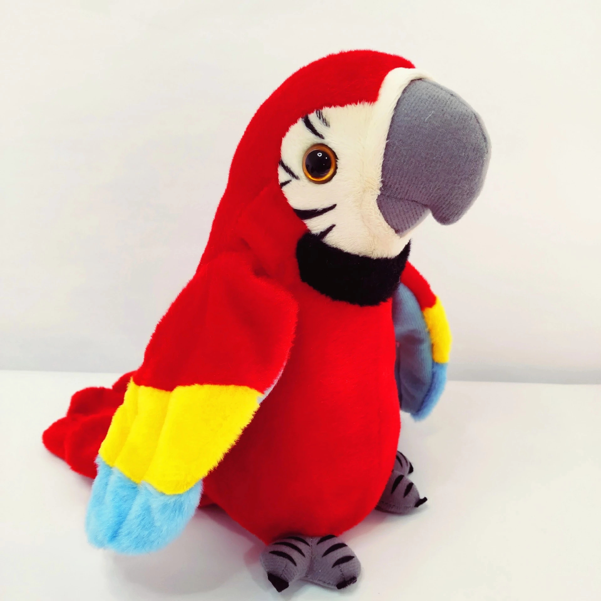 Novel audio parrots learning to speak, flapping their wings, electric educational plush toys, and parrot figurines are selling well at street stalls Application Scenario
