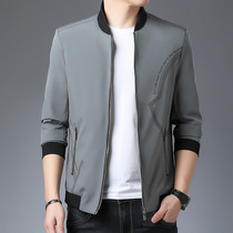 2021 New men's jacket stand collar thin jacket Spring and autumn Korean fashion baseball suit youth casual jacket