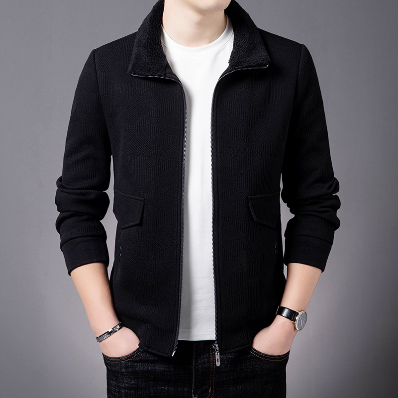 2021 New spring autumn jacket Middle-aged men's lapel fashion casual jacket jacket for men's wear