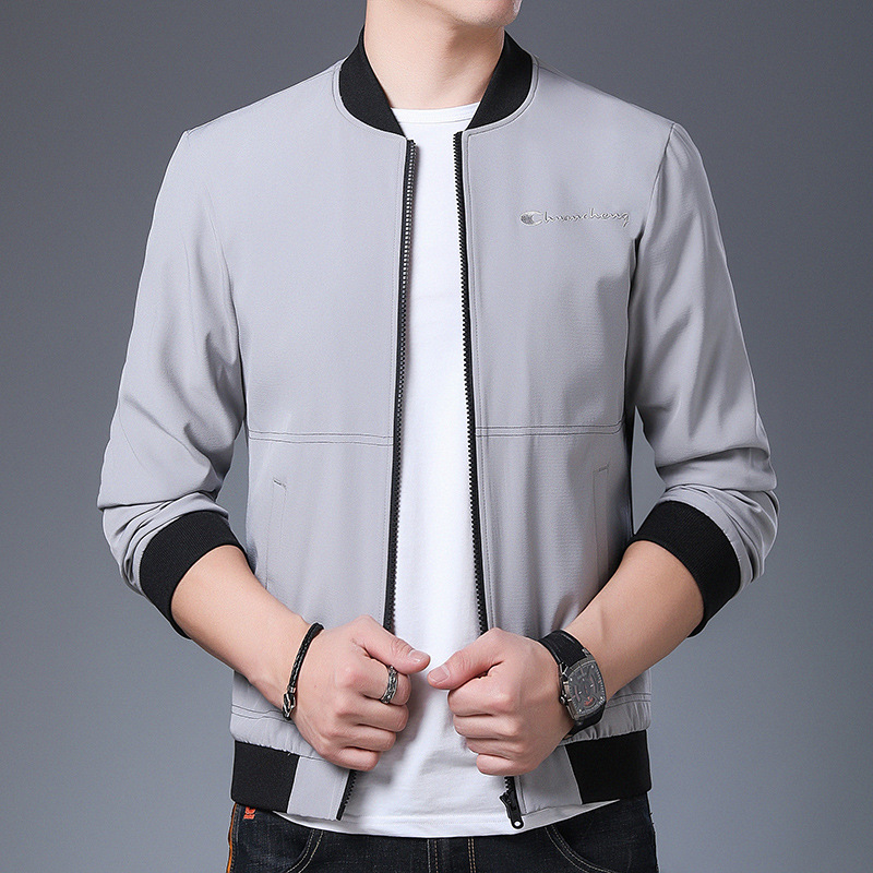 Hot men autumn new jacket coat Korean stand collar men's casual jacket youth fashion handsome jacket tide