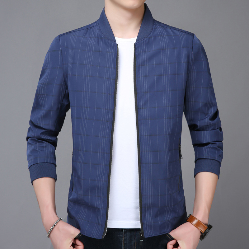 Spring and autumn new men's casual jacket Korean fashion fashion baseball suit business jacket for youth