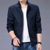 Middle-aged autumn new men's jacket 2021 Korean casual collar jacket trend fashion versatile jacket jacket