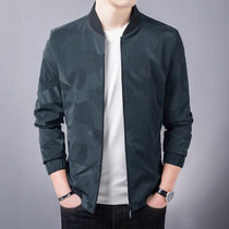 Men's Spring Jacket 2021 New Coat Spring trend Business casual stand-up collar jacket